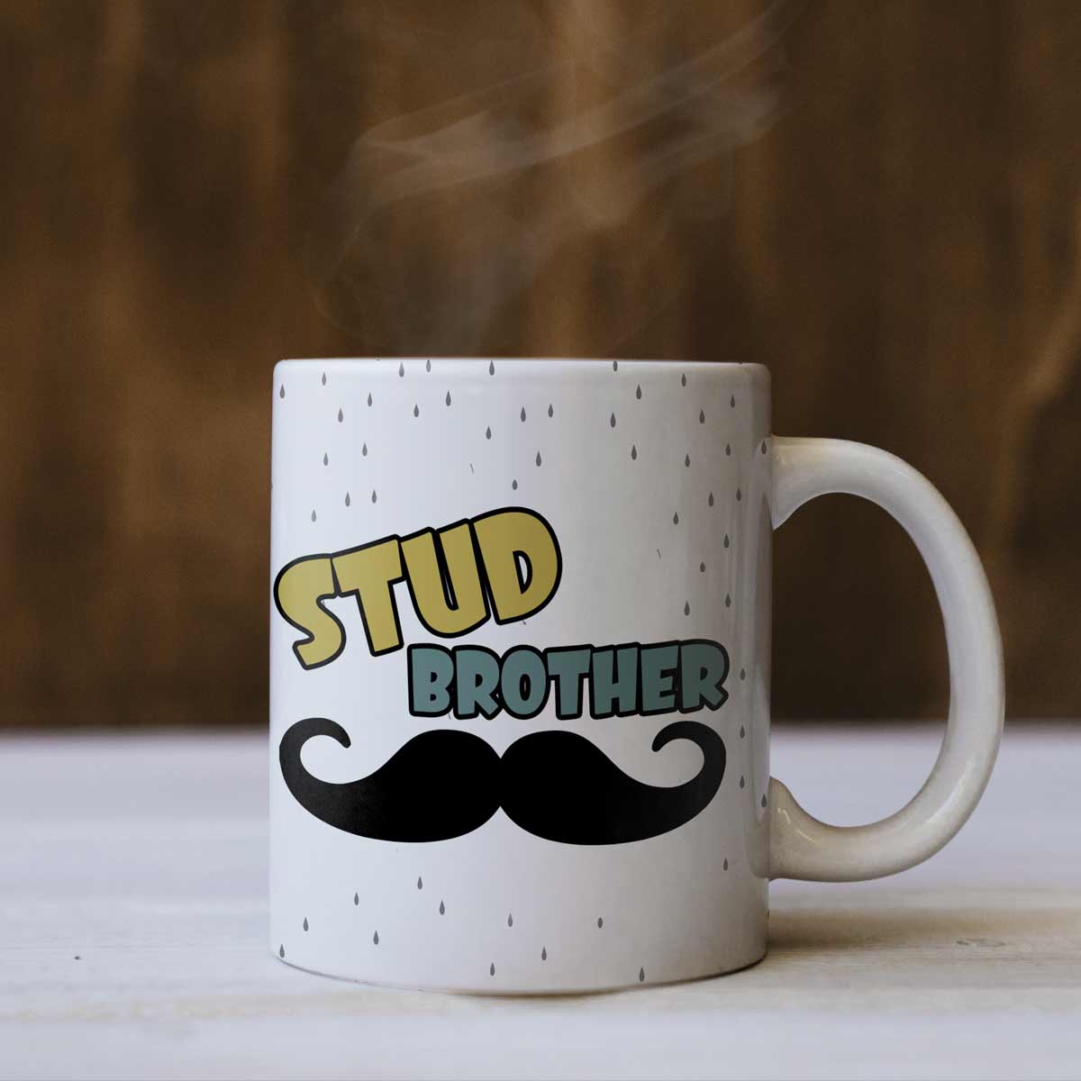 Moustache Stud Brother Coffee Mug