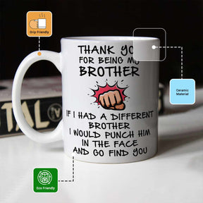 Thankyou For Being My Brother Coffee Mug