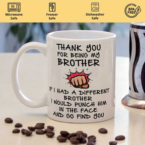 Thankyou For Being My Brother Coffee Mug