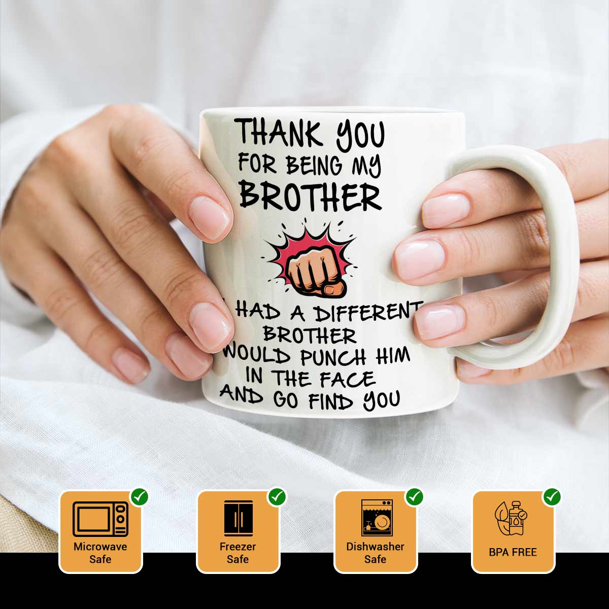 Thankyou For Being My Brother Coffee Mug