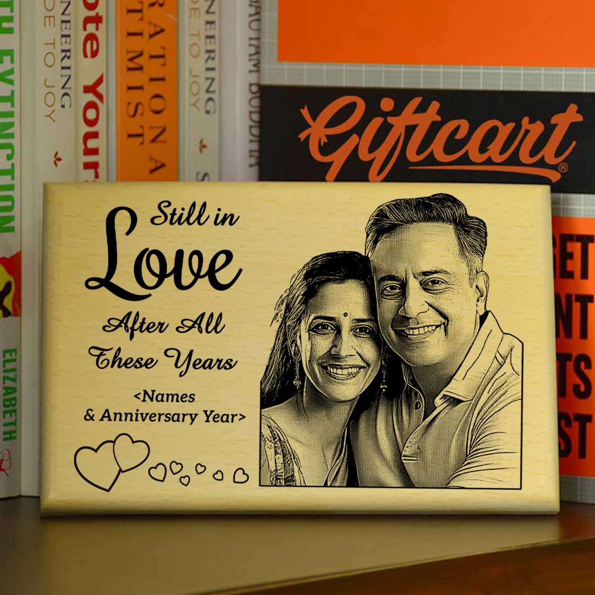 Still in Love After All These Years Anniversary Wooden Engraved Keepsake for Parents