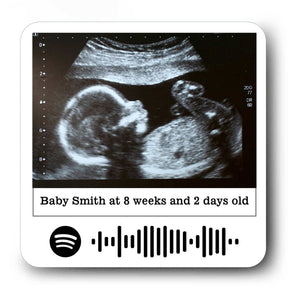 Personalised Baby Ultrasound Fridge Magnet – Custom Keepsake for Parents-to-Be