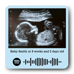 Personalised Baby Ultrasound Fridge Magnet – Custom Keepsake for Parents-to-Be