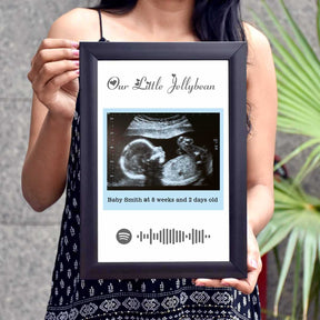 Personalised Baby Ultrasound Photo Frame – Our Little Jellybean