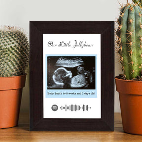 Personalised Baby Ultrasound Photo Frame – Our Little Jellybean