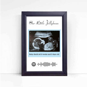 Personalised Baby Ultrasound Photo Frame – Our Little Jellybean
