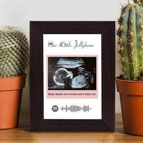 Personalised Baby Ultrasound Photo Frame – Our Little Jellybean