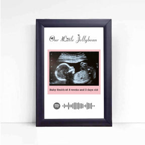 Personalised Baby Ultrasound Photo Frame – Our Little Jellybean