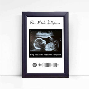 Personalised Baby Ultrasound Photo Frame – Our Little Jellybean