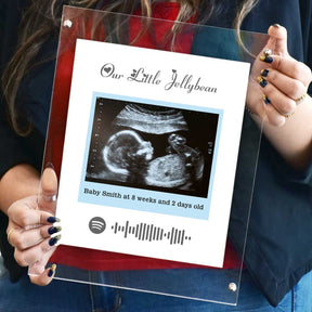 Personalised Baby Ultrasound Photo Frame – Our Little Jellybean