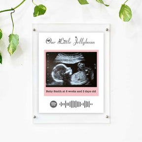 Personalised Baby Ultrasound Photo Frame – Our Little Jellybean