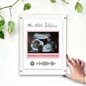 Personalised Baby Ultrasound Photo Frame – Our Little Jellybean