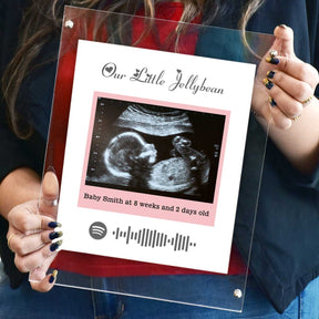 Personalised Baby Ultrasound Photo Frame – Our Little Jellybean