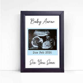 Personalised Framed Poster – See You Soon Baby Ultrasound Keepsake