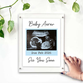 Personalised Framed Poster – See You Soon Baby Ultrasound Keepsake