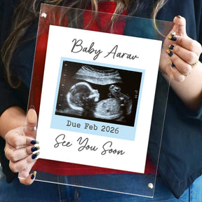 Personalised Framed Poster – See You Soon Baby Ultrasound Keepsake