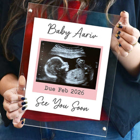 Personalised Framed Poster – See You Soon Baby Ultrasound Keepsake