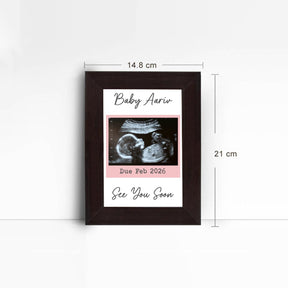 Personalised Framed Poster – See You Soon Baby Ultrasound Keepsake