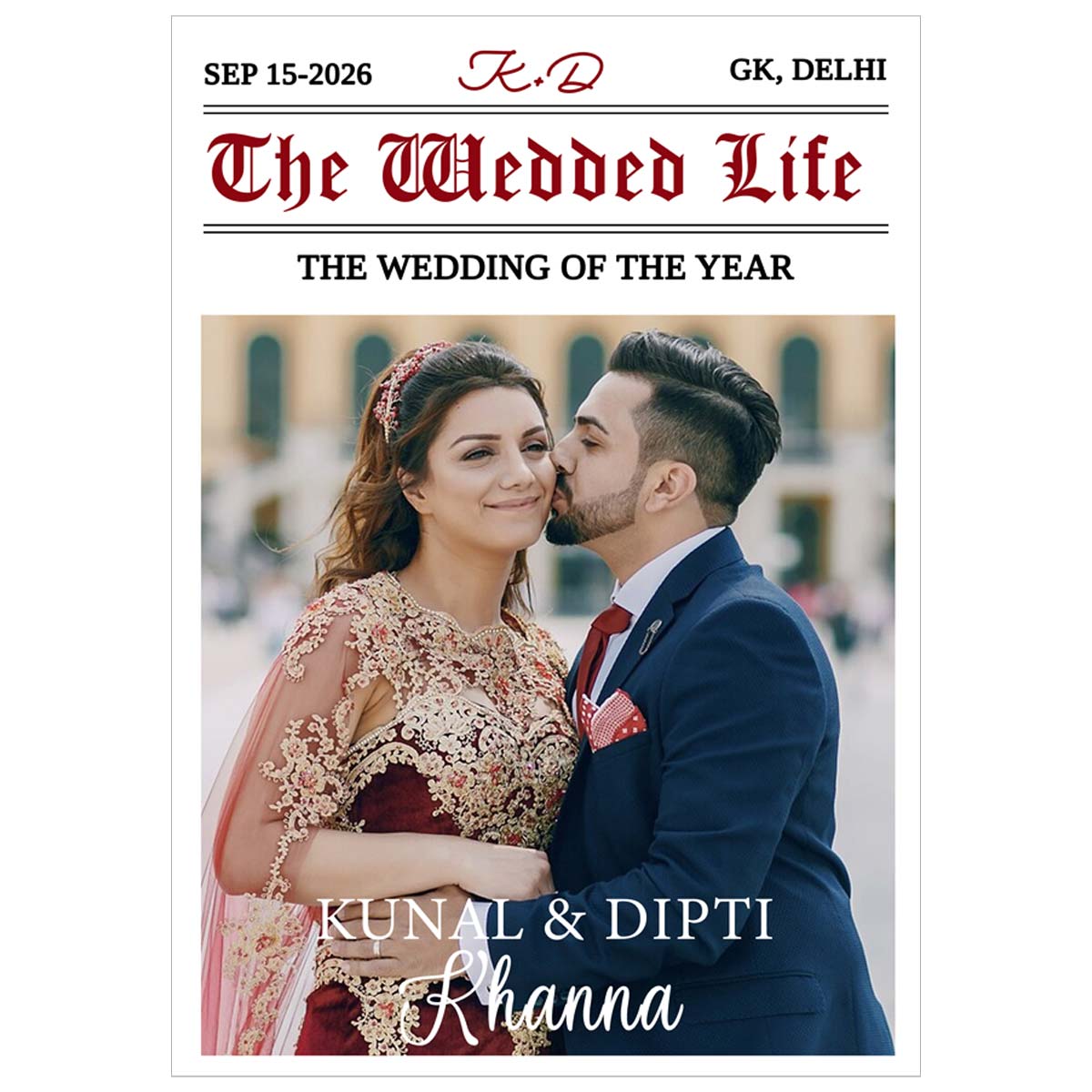 The Wedded Life Custom Print for Couples