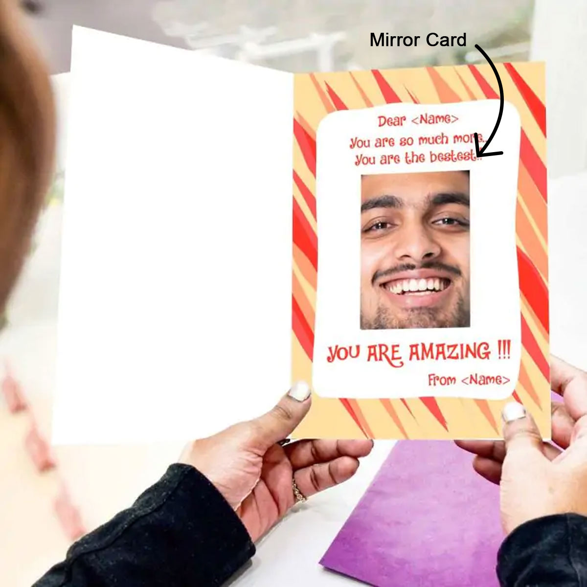 Personalised Not What I Thought Mirror Card