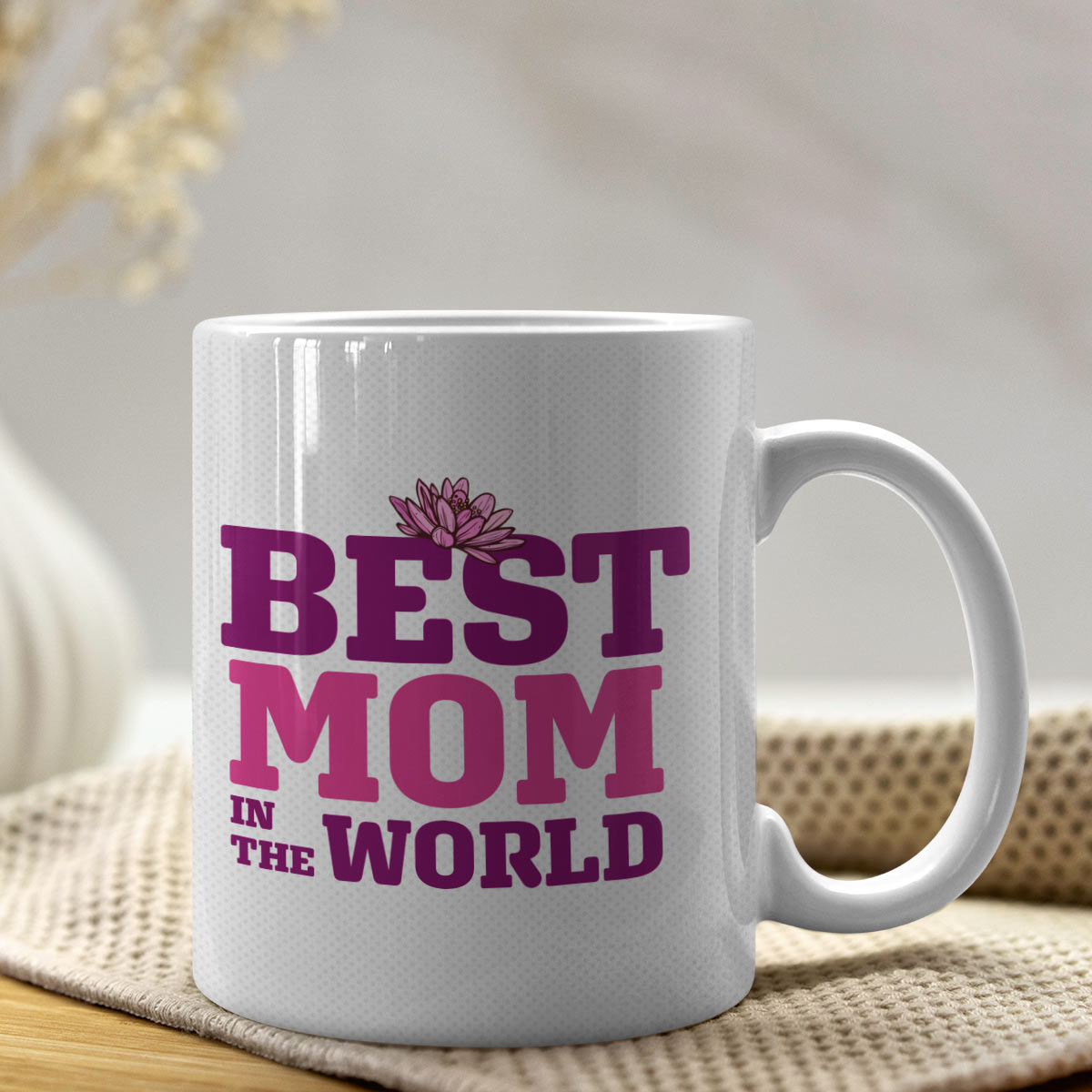 Best Mom In The World Ceramic Coffee Mug Gift For Mother's Day
