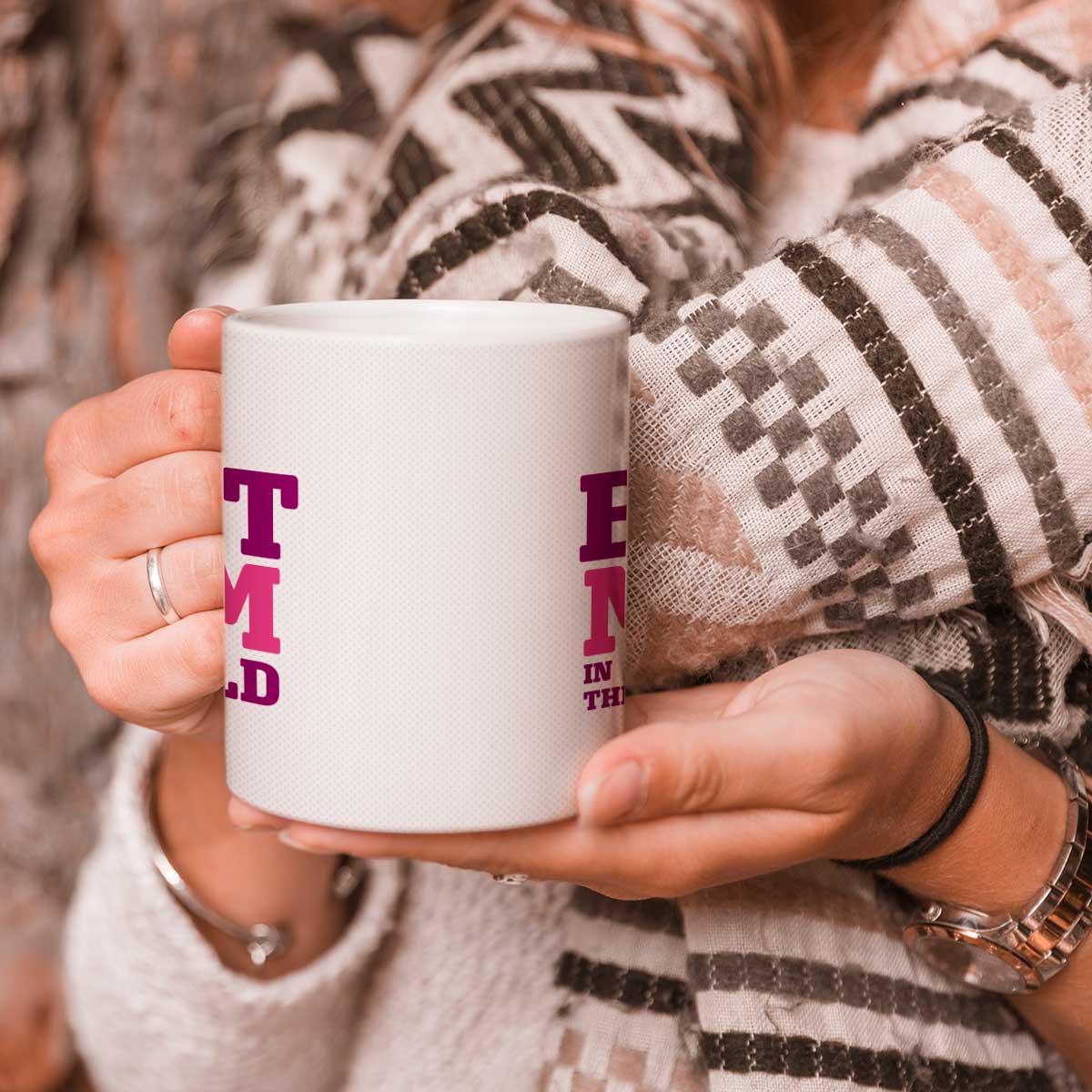 Best Mom In The World Ceramic Coffee Mug Gift For Mother's Day