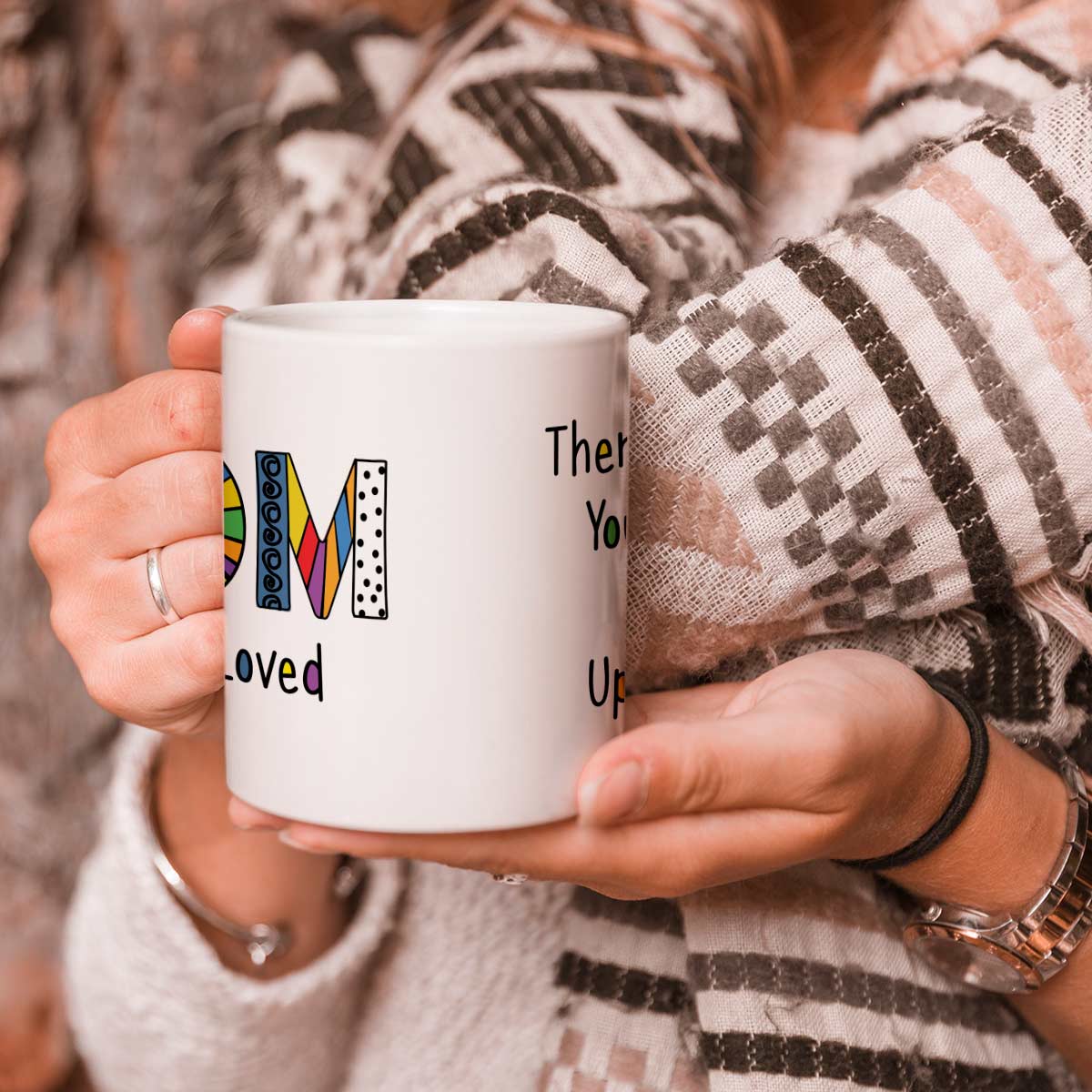 Mom You Are Loved Printed Coffee Mug Gift For Mom