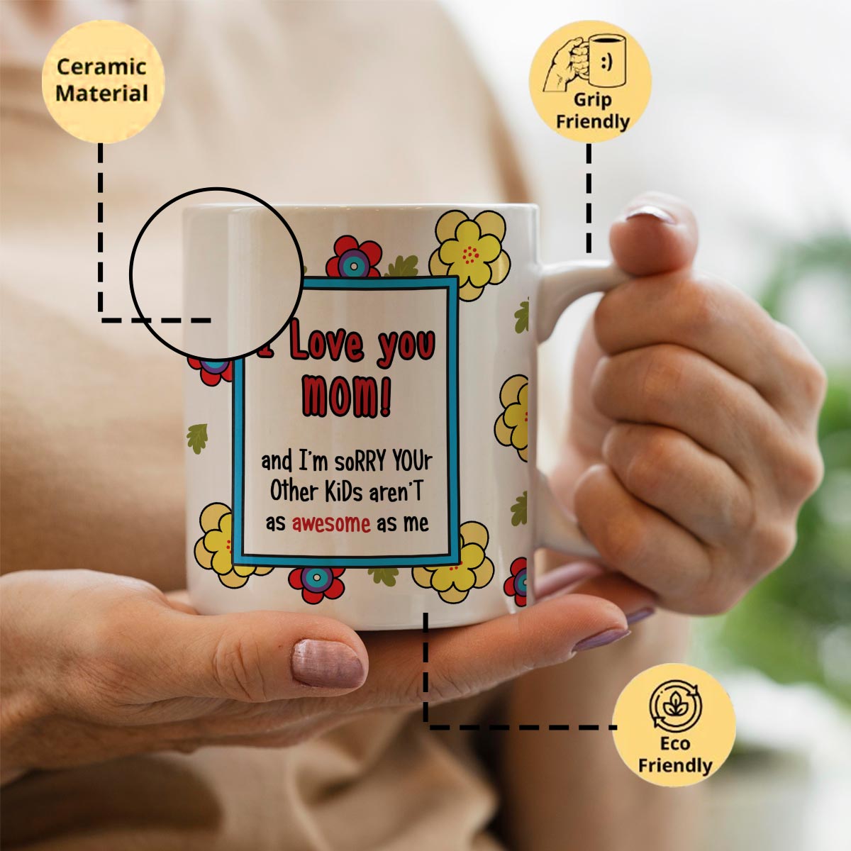 Mom's Mug Printed Coffee Mug Gift For Mom