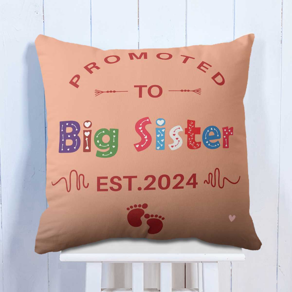 Personalised Promoted to Big Brother Cushion