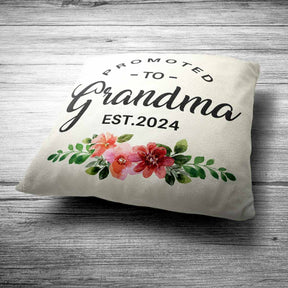 Personalised Promoted to Grandmaa Cushion