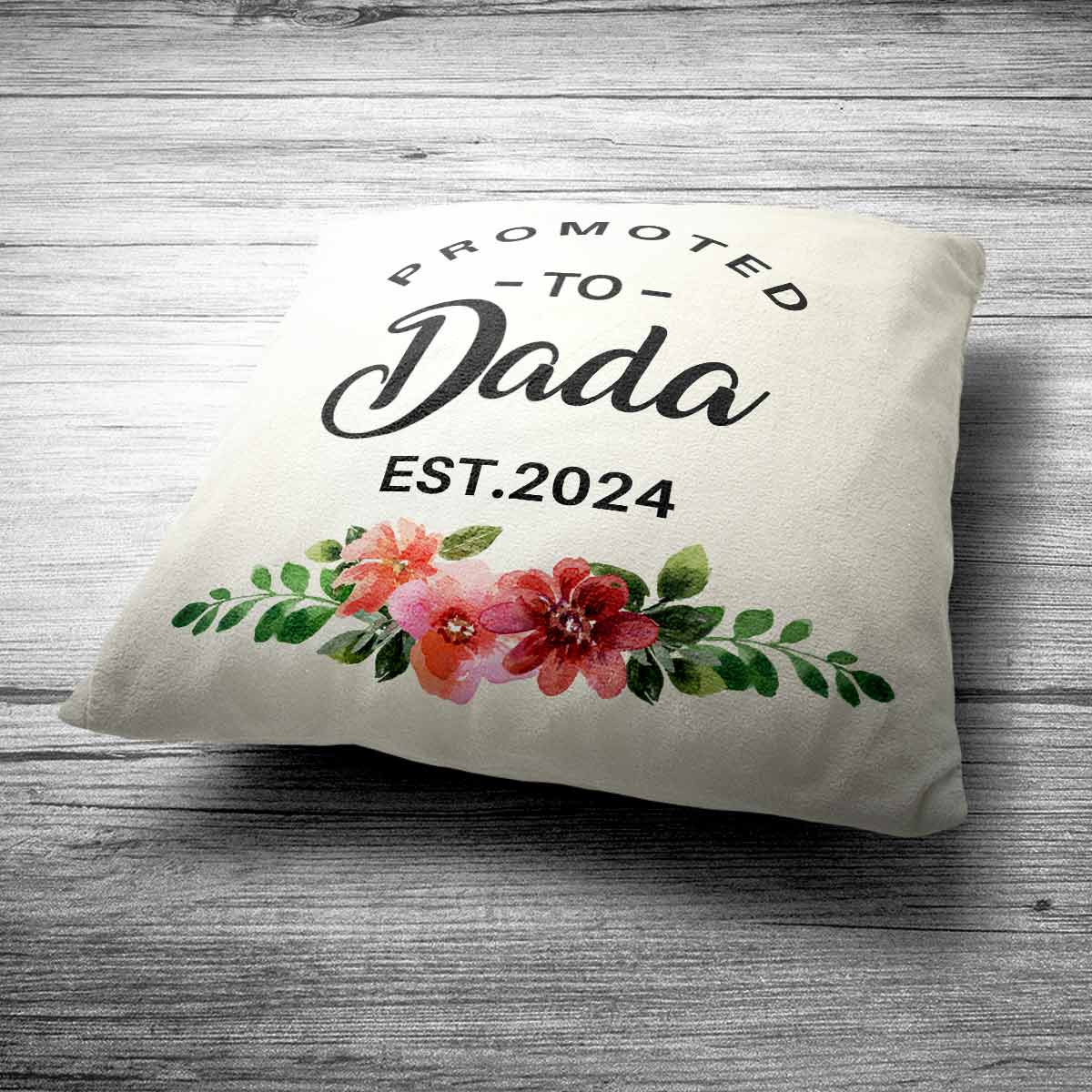 Personalised Promoted to Dada Cushion