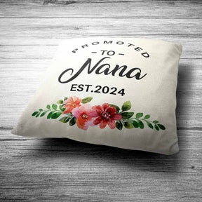 Personalised Promoted to Nana Cushion