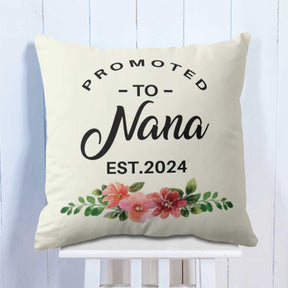 Personalised Promoted to Nana Cushion