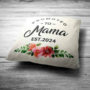 Personalised Promoted to Mama Cushion