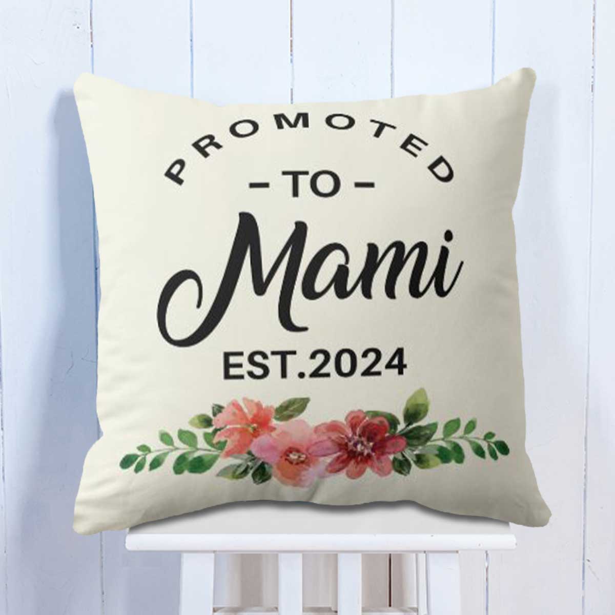 Personalised Promoted to Mami Cushion