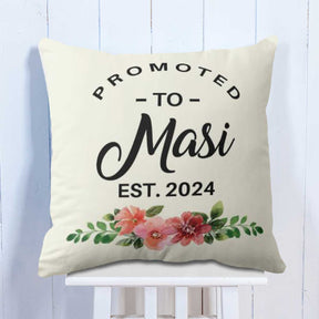 Personalised Promoted to Masi Cushion