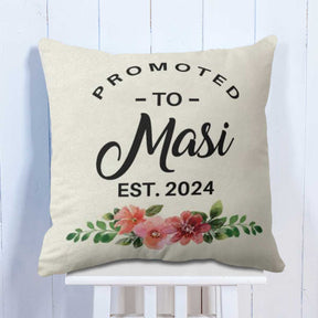 Personalised Promoted to Masi Cushion