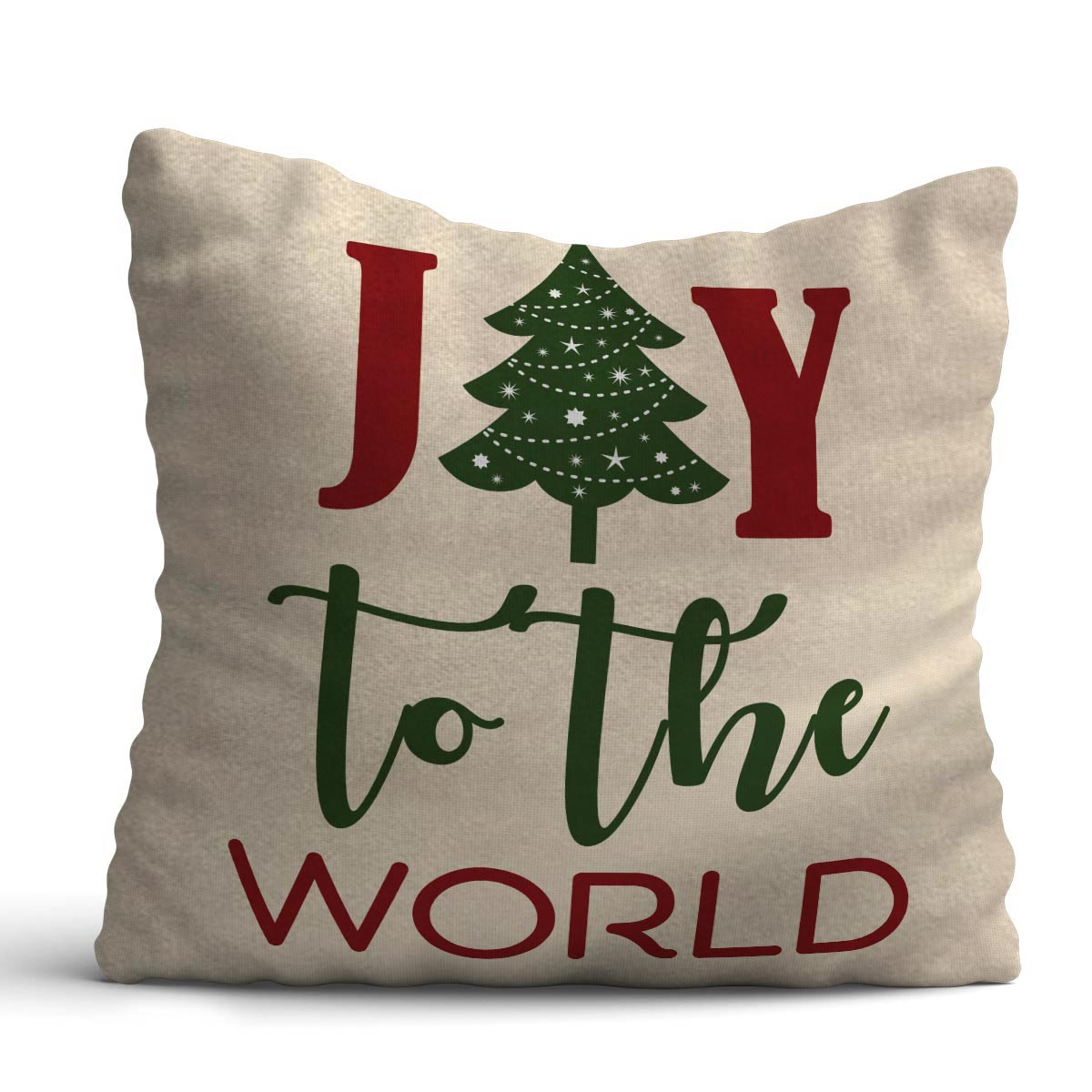 X-mas Joy To The World Cushion Gift For Christmas