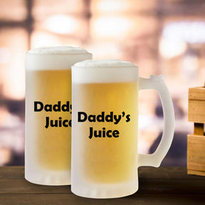 Daddy's Juice Frosted Beer Mug