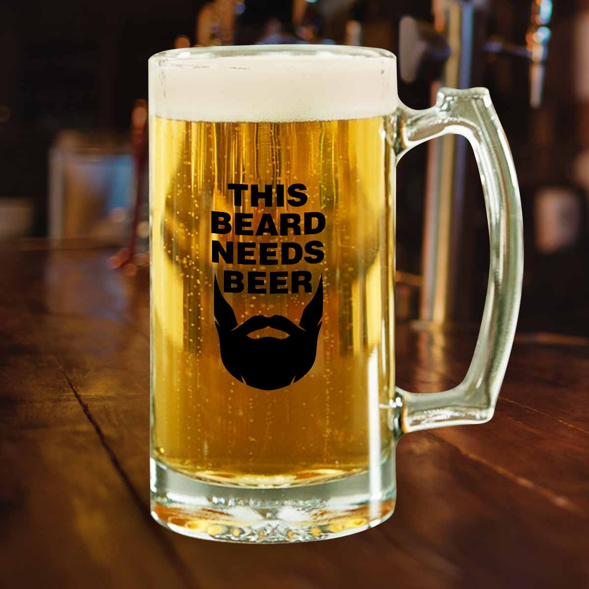 This Beard Needs Beer Frosted Beer Mug