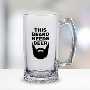 This Beard Needs Beer Frosted Beer Mug