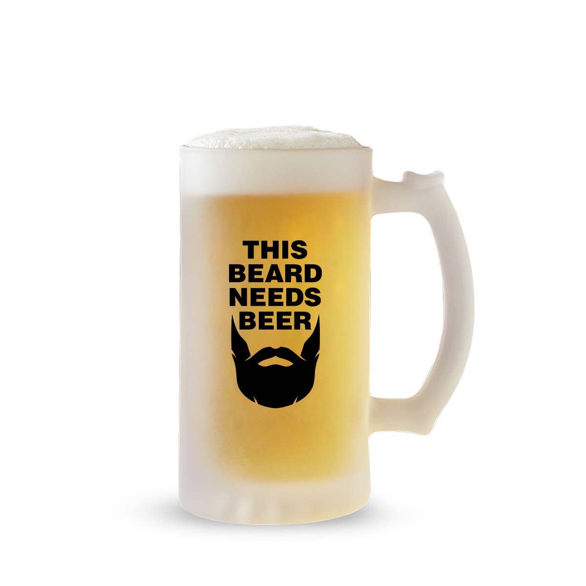 This Beard Needs Beer Frosted Beer Mug