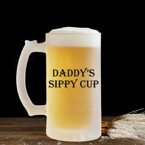 Daddy's Sippy Cup Frosted Beer Mug