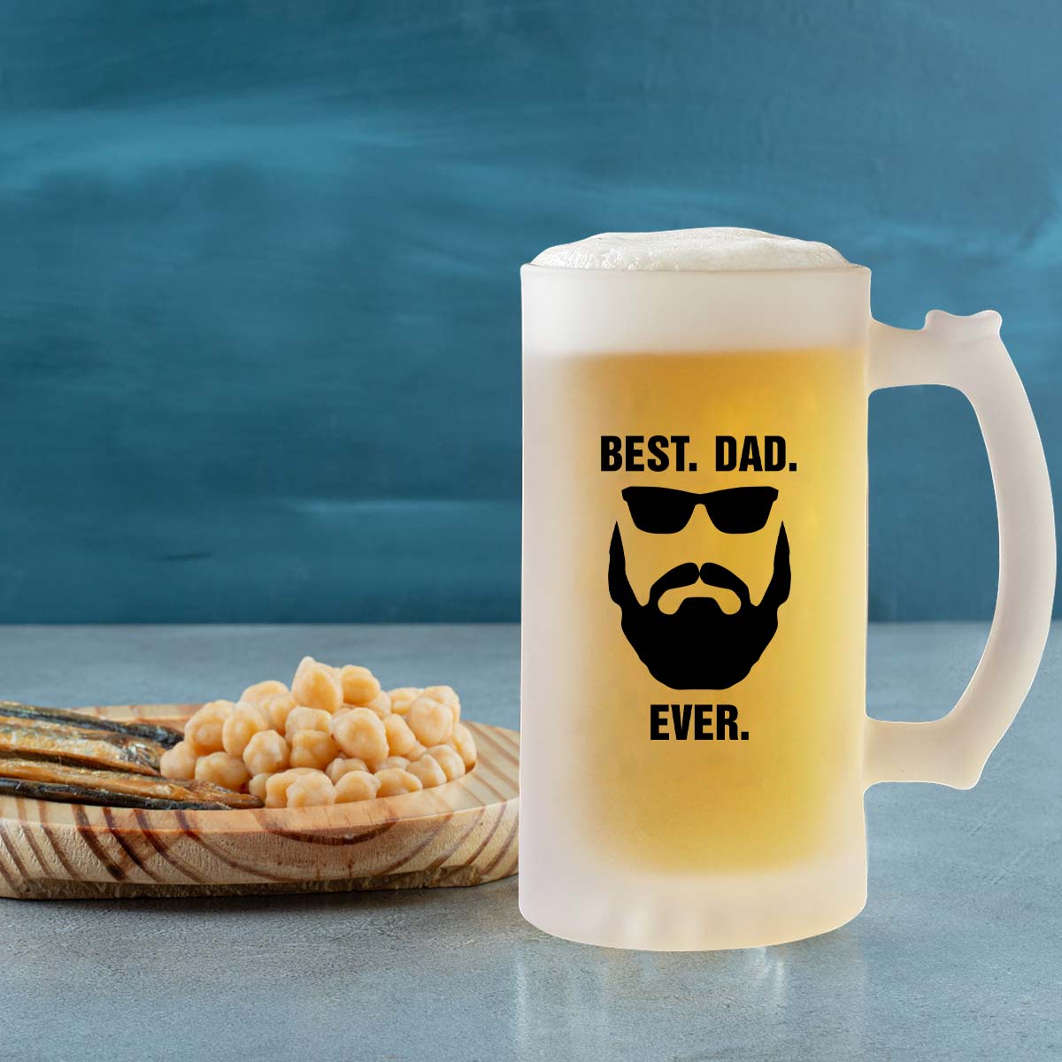 Best Dad Ever Frosted Beer Mug