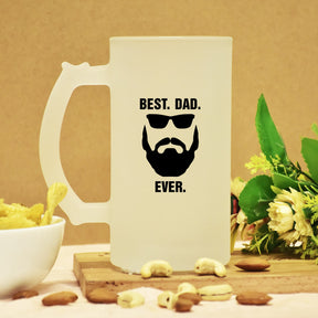 Best Dad Ever Frosted Beer Mug Gift For Father's Day