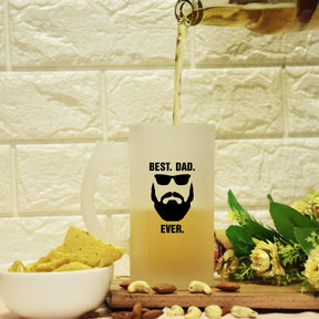 Best Dad Ever Frosted Beer Mug Gift For Father's Day