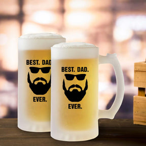 Best Dad Ever Frosted Beer Mug