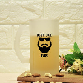 Best Dad Ever Frosted Beer Mug Gift For Father's Day