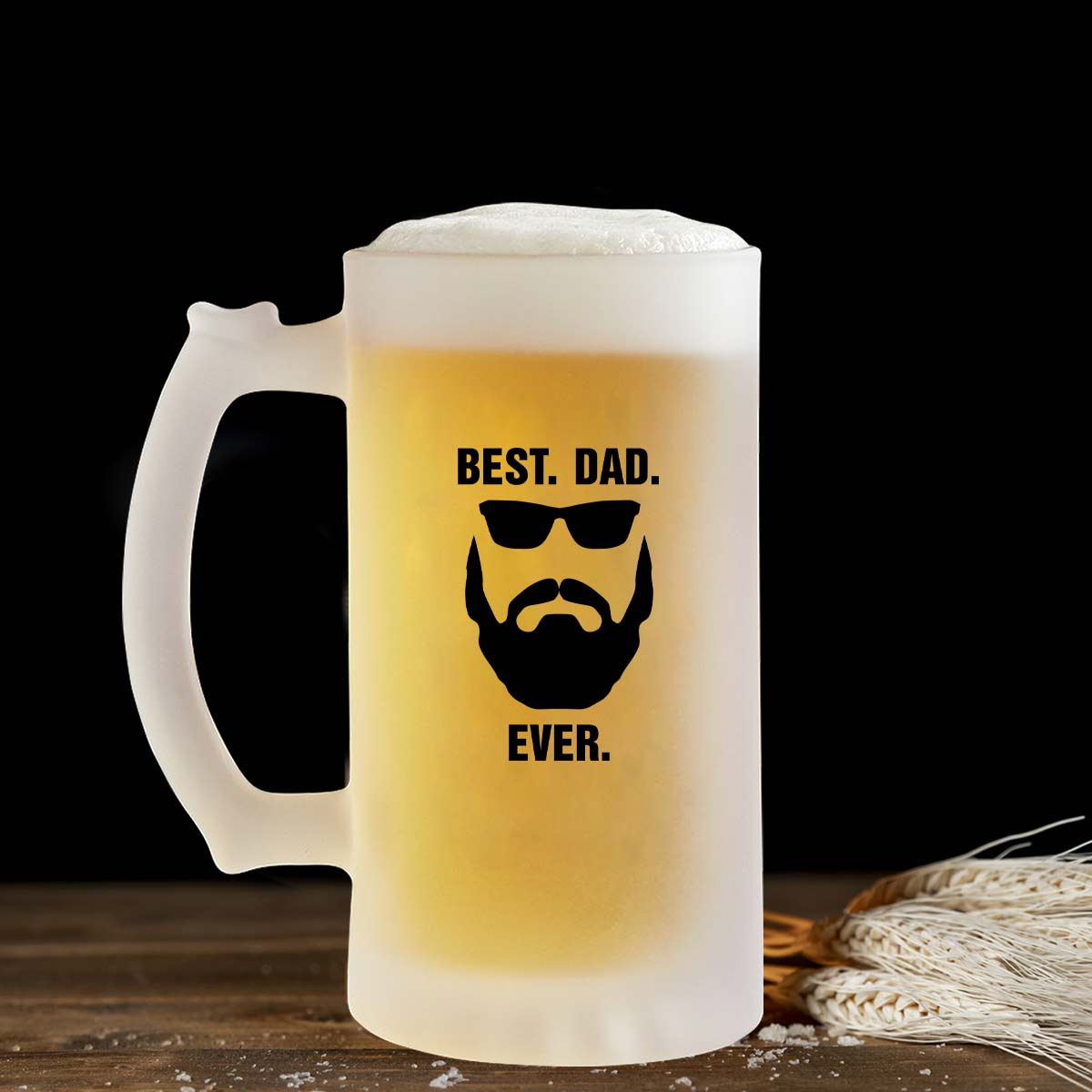 Best Dad Ever Frosted Beer Mug