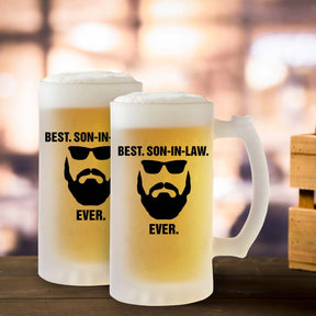 Best Son In Law Frosted Beer Mug